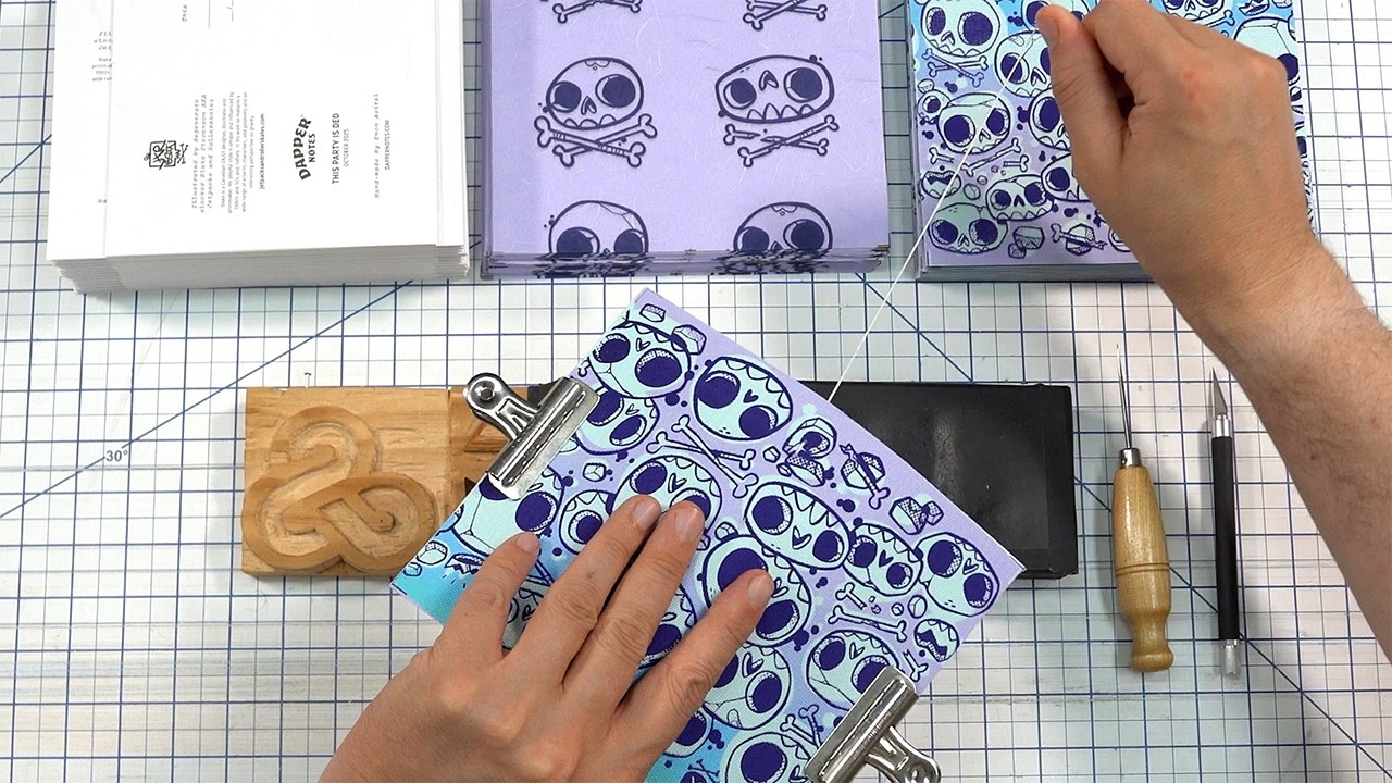 Making a spooky Halloween journal | ASMR | no talking | relaxing sounds