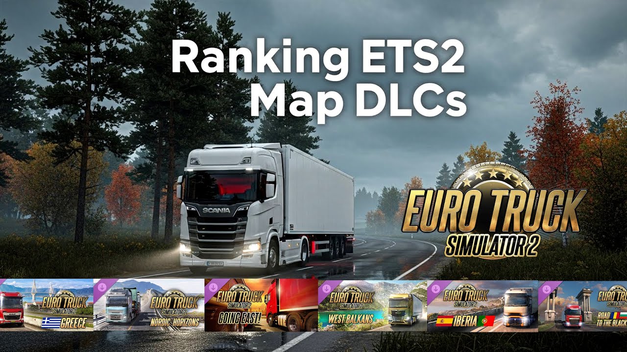 Рейтинг 10 карт DLC для ETS2 от худшего к лучшему, включая Nordic Horizon.