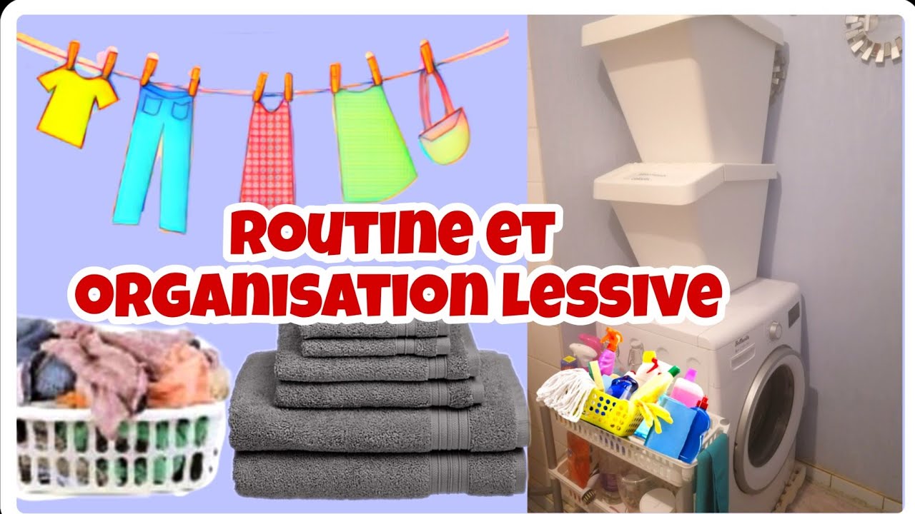 ☑️ROUTINE LESSIVE PRODUCTIVE 👍 #routine #lessive