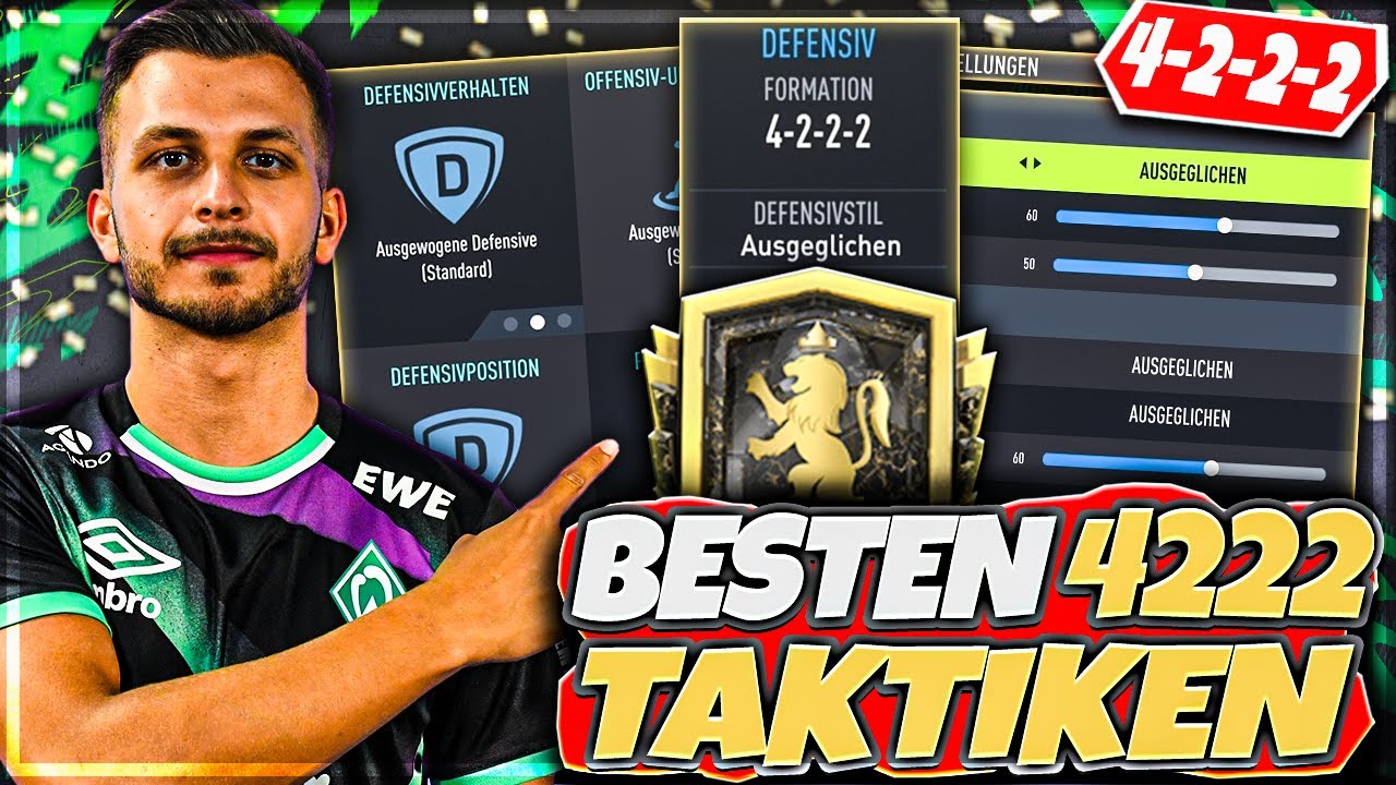 FIFA 22:😍DIE BESTE TAKTIK (4222) mit ANWEISUNGEN! FUT