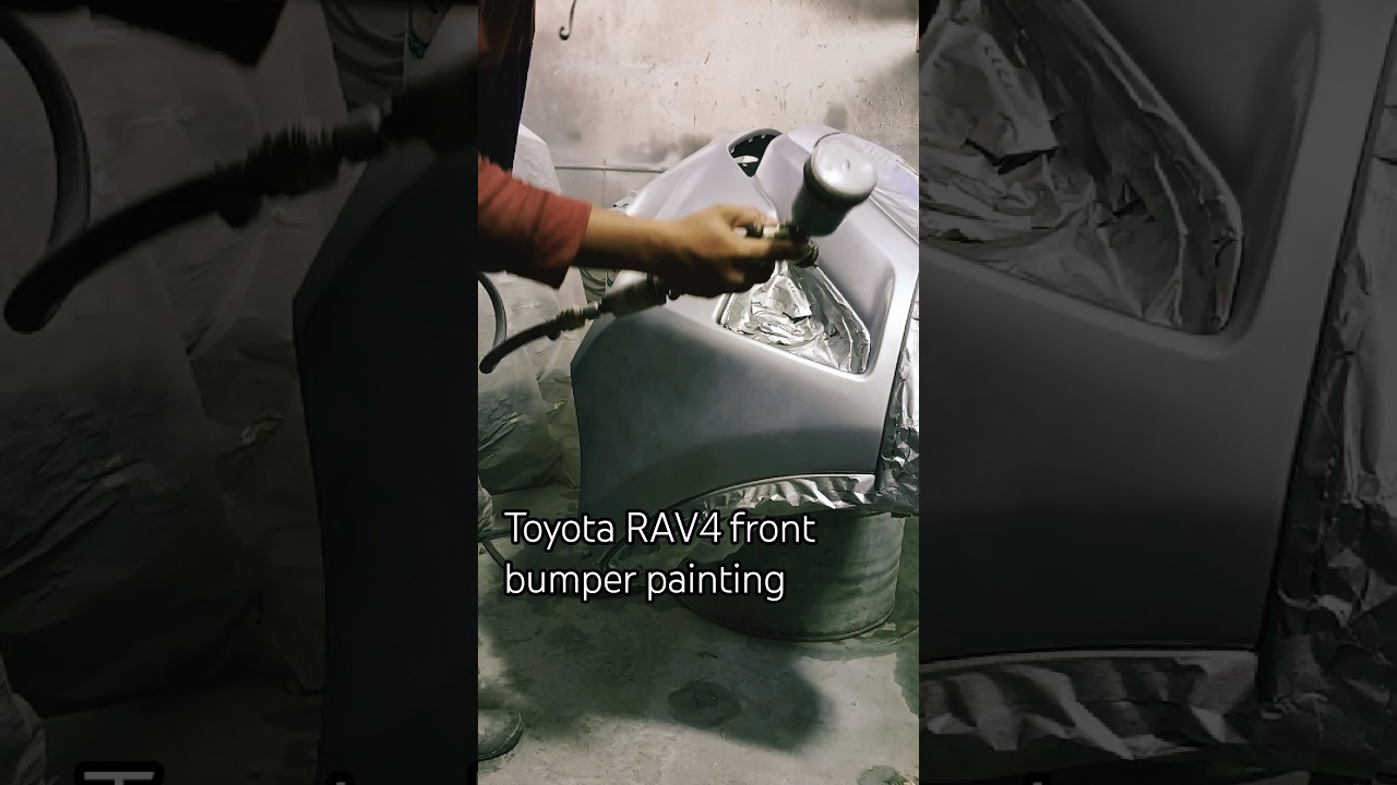 Toyota RAV4 front bumper painting#@REFINISHER