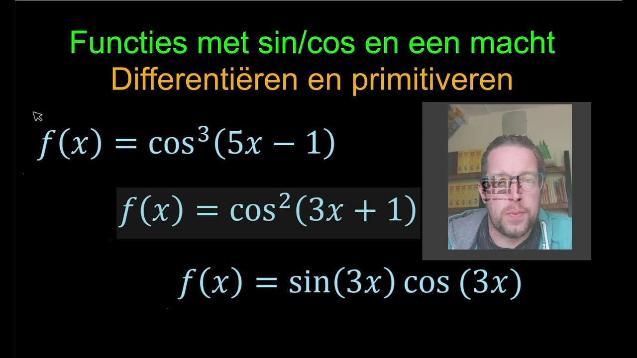 Goniometrische functies met machten differenti&euml;ren en integreren