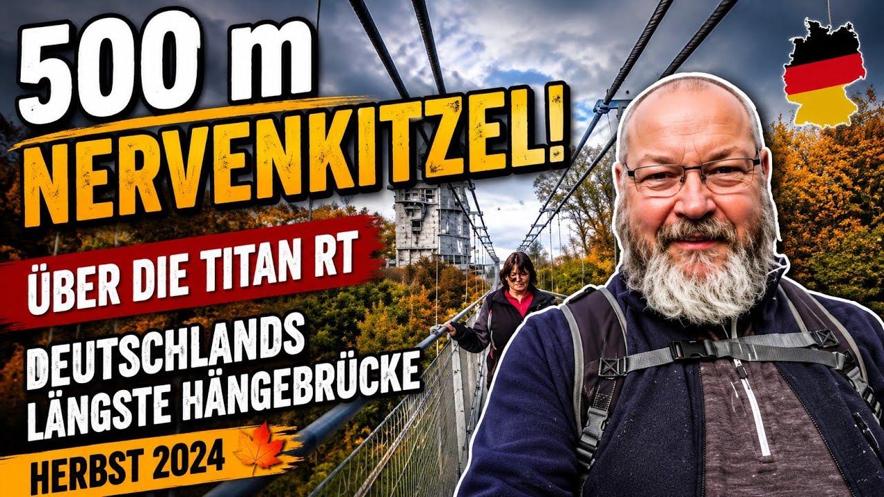 500 m Nervenkitzel! Über die Titan RT – Herbst 2024 Deutschlands längste Hängebrücke