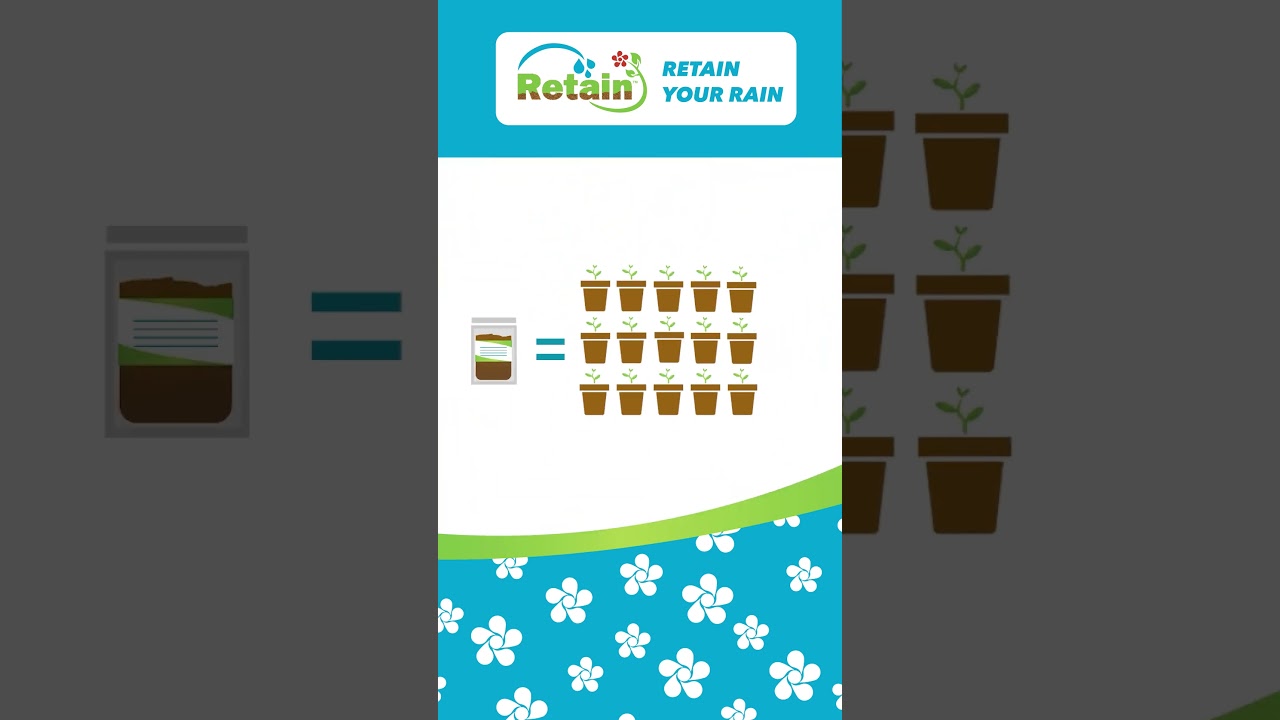 Retain-Super absorbent Water Retention Soil Additive-patio plants, bedding plants, & landscaping-V