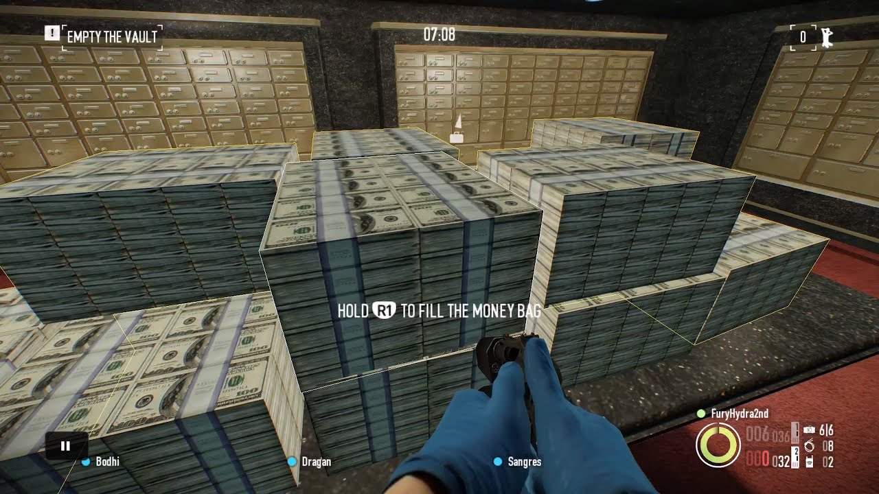 PAYDAY 2  CRIMEWAVE EDITION First world bank solo stealth gamplay PS4