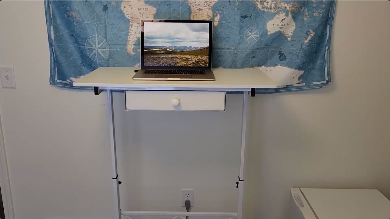 Adjustable Height Desk for Standing, Sitting, or Walking Pad Treadmill