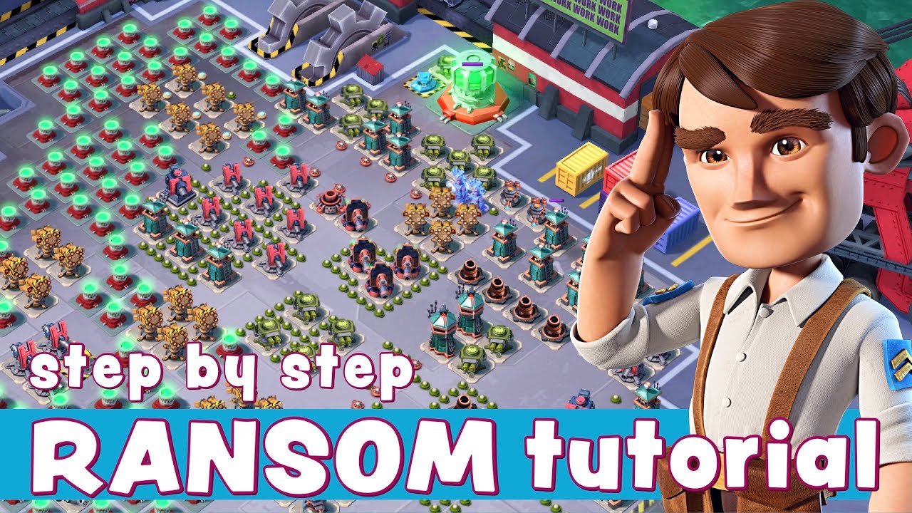 RANSOM - step by step TUTORIAL 🤓 learn HOW TO SOLO - BOOM BEACH operation gameplay/attack strategy