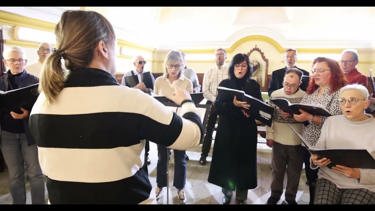 Padre nuestro coral Federico Olmeda en Iglesia de El Carmen el Burgo de Osma