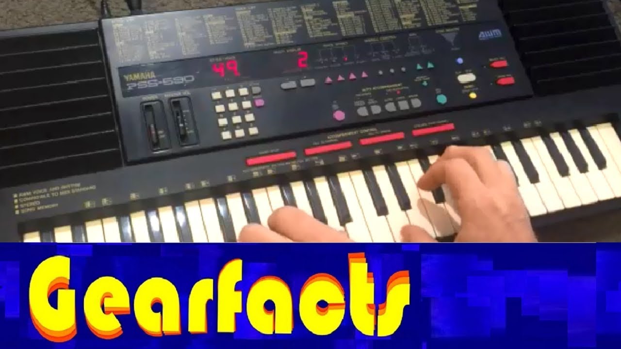 Yamaha PSS-590: Tiny midi keyboard with massive FM sounds