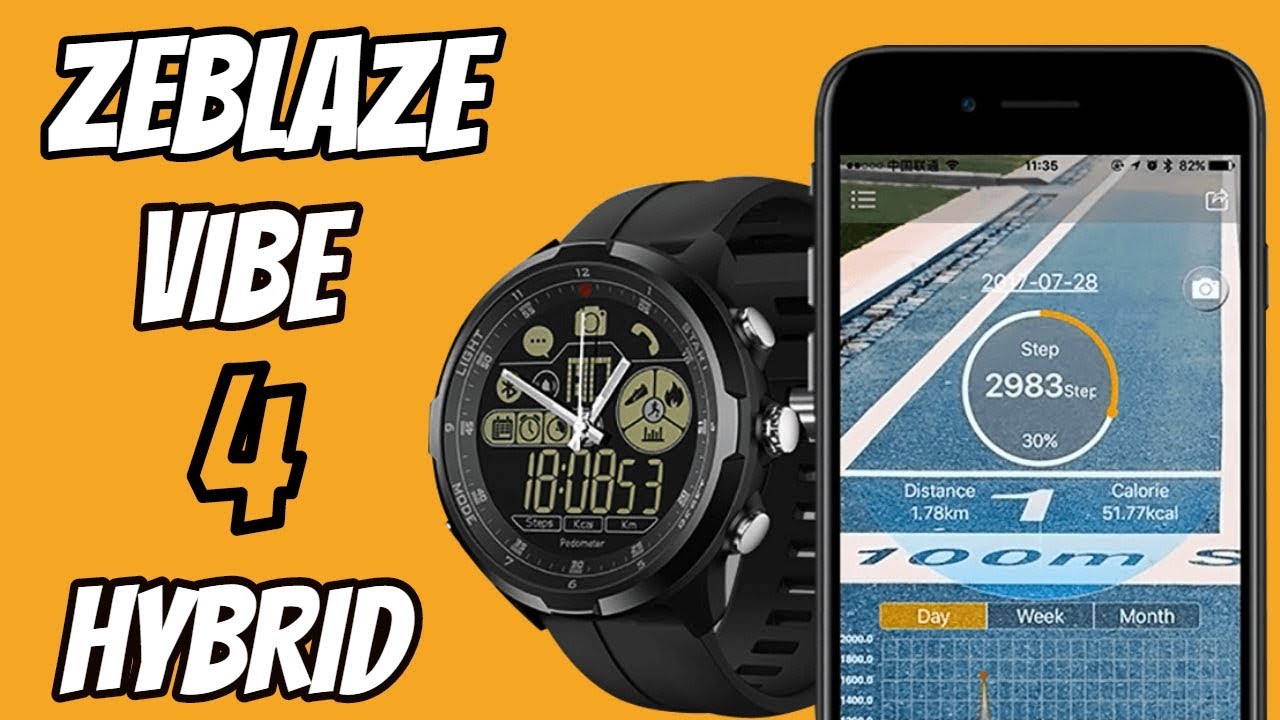 Smartwatch Zeblaze VIBE 4 Hybrid  - UM RELÓGIO MUITO BOM E BARATO - UNBOXING E REVIEW COMPLETO!