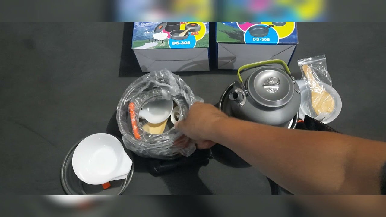 Perbedaan cookingset ds308 dan ds308 LWY ( cooking set  / Alat masak outdoor)