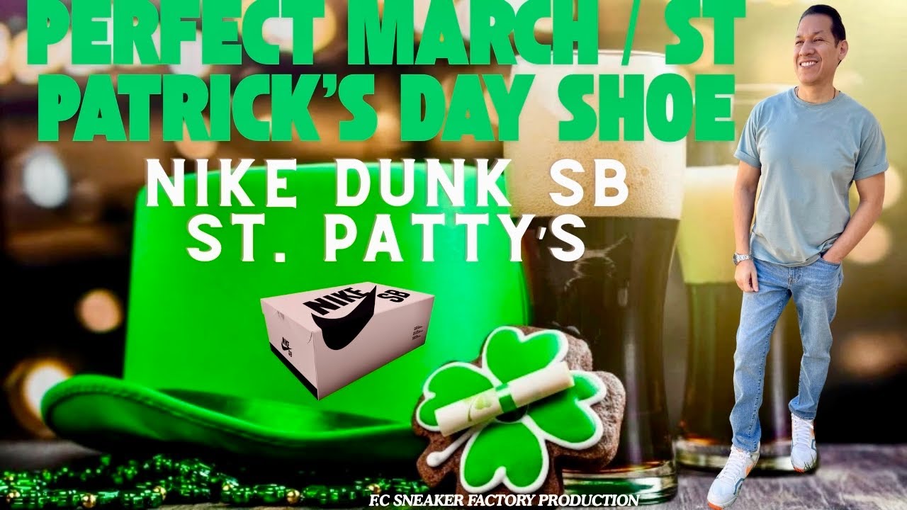 PERFECT MARCH/ST PATRICKS DAY SHOE NIKE DUNK SB PINK BOX ERA ST PATTYS #STPATTYS #NIKESB #SNEAKERS