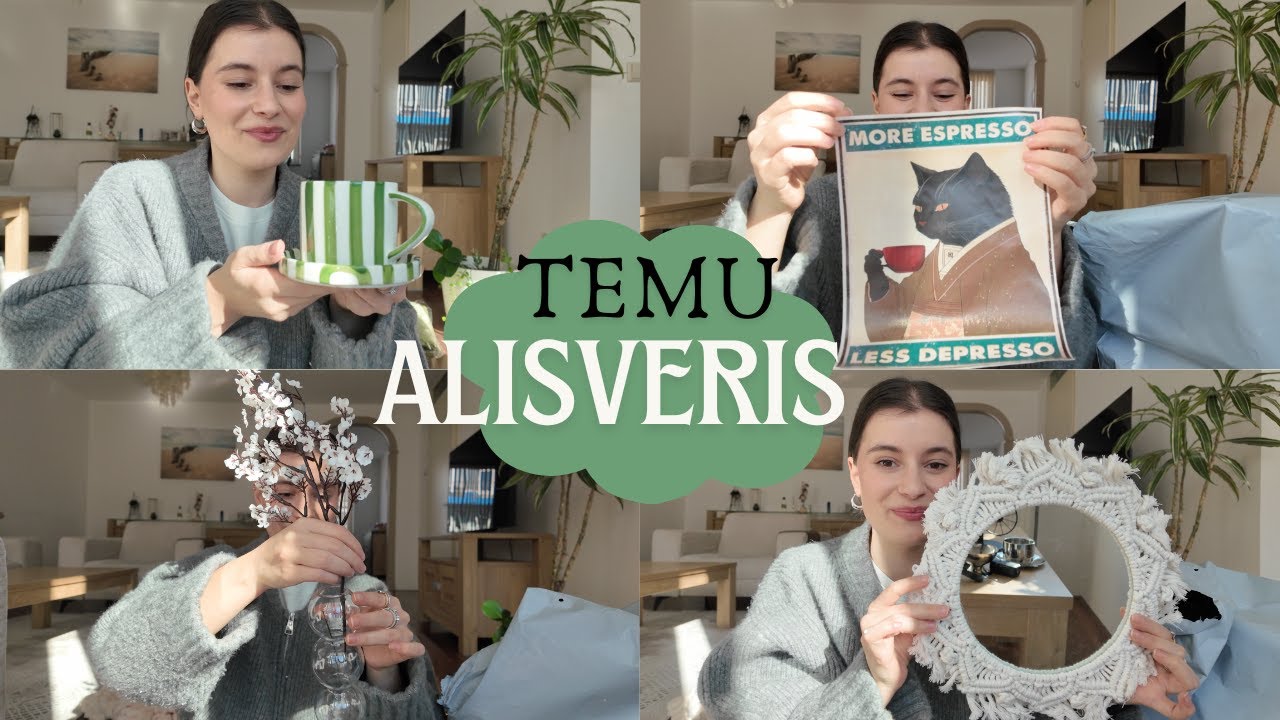 Dev Temu Alışverişi, Mutfak/Ev Dekorasyonu, Yeni Kupalar, Kahve Köşesi