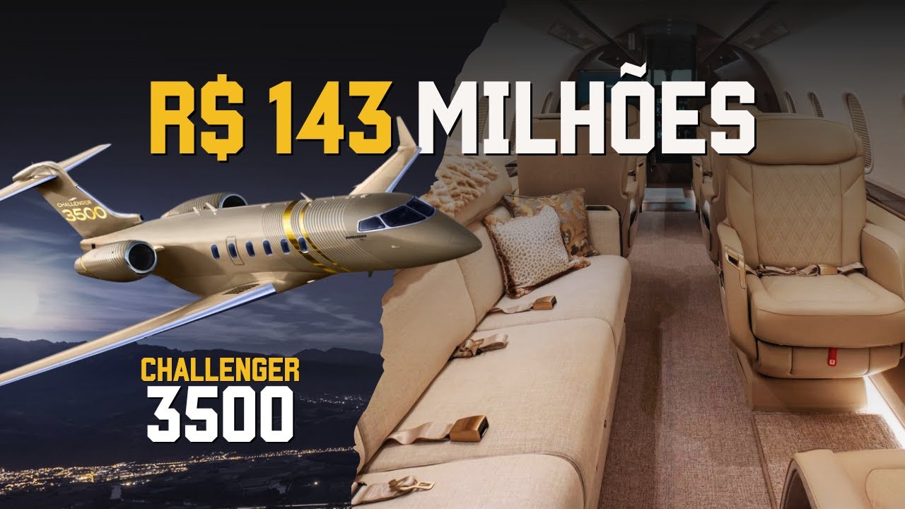 Por dentro do CHALLENGER 3500 – O jato que redefine o luxo executivo!