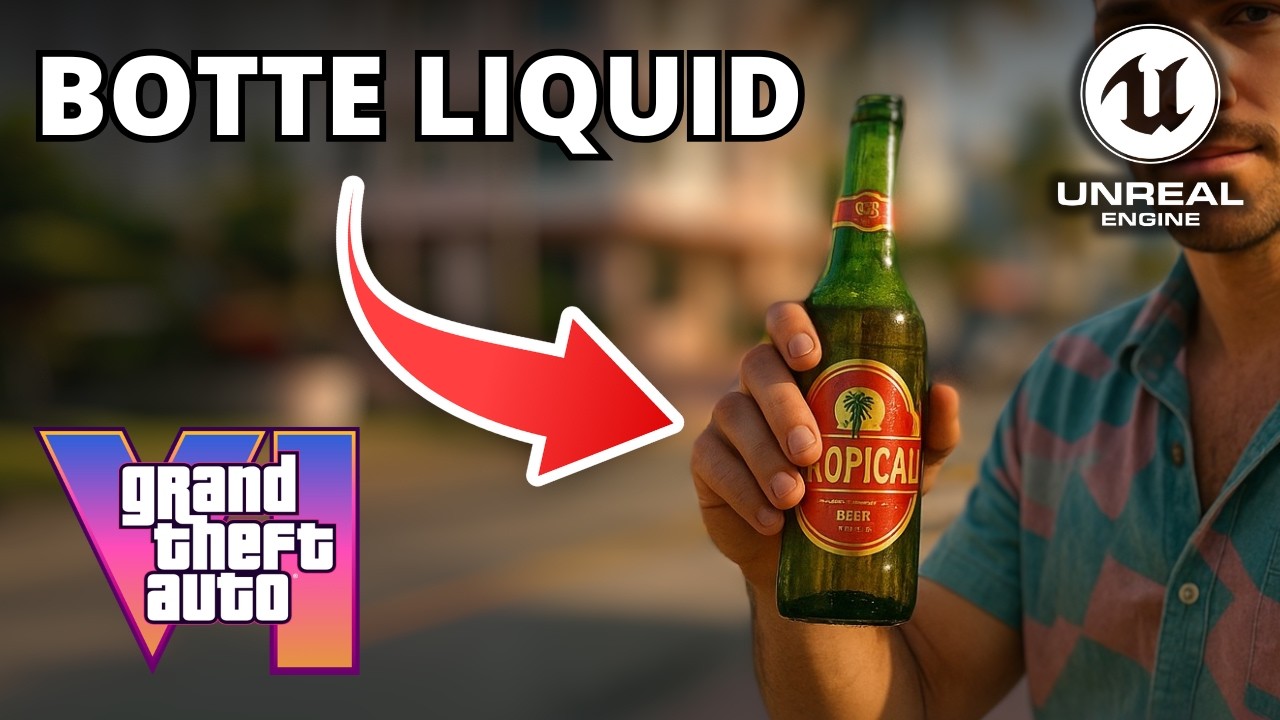 Воссоздание физики бутылок с жидкостью из GTA 6 в Unreal Engine 5 (пошаговое руководство)