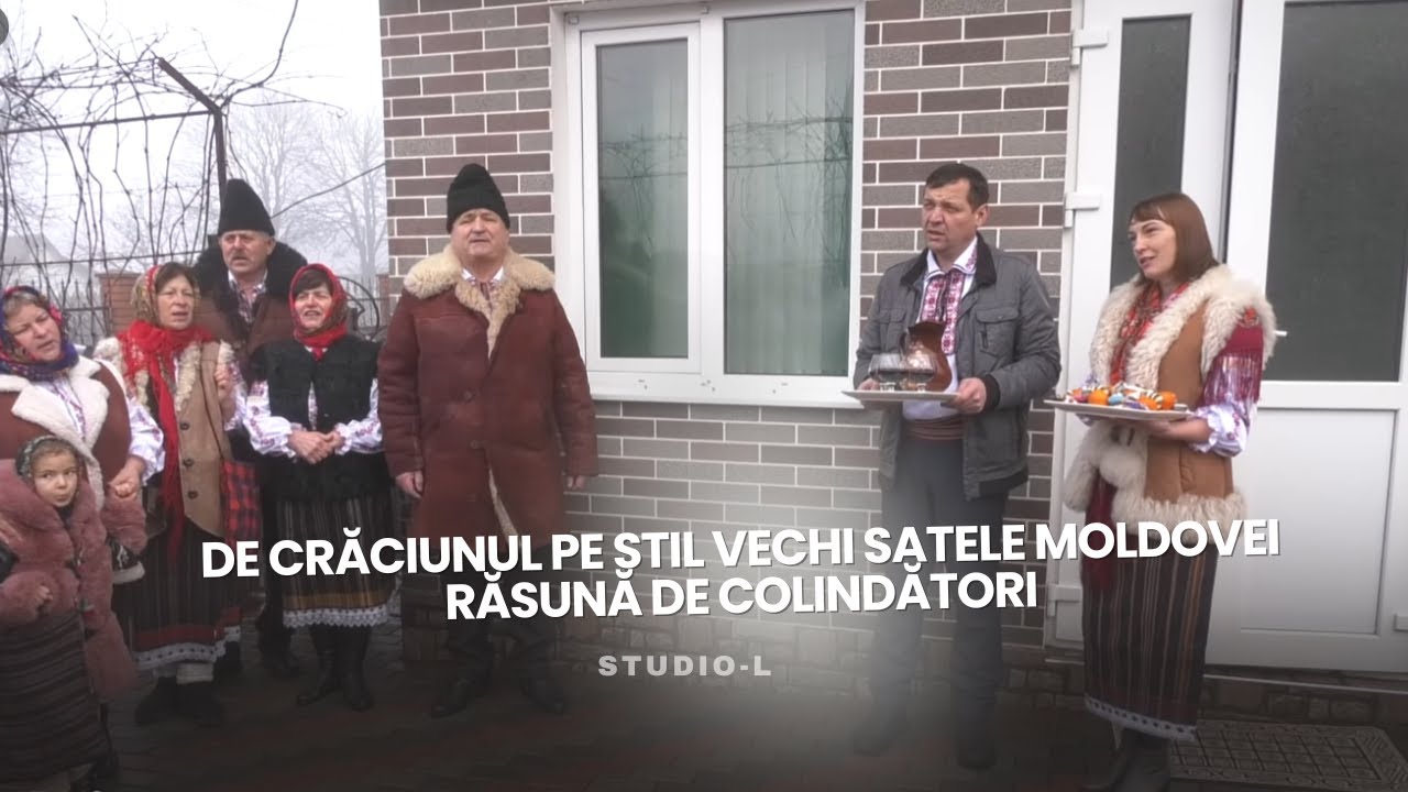 De Crăciunul pe stil vechi satele Moldovei răsună de colindători