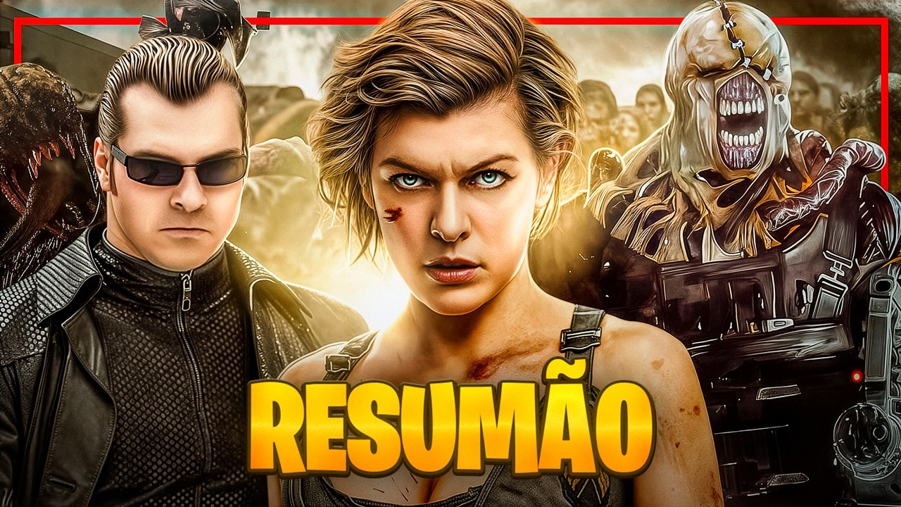 Resident Evil: o V&Iacute;RUS T e o apocalipse ZUMBI explicado &ndash; OS 6 FILMES: A Hist&oacute;ria em 1 V&iacute;deo! 🧟&zwj;♂️🔥