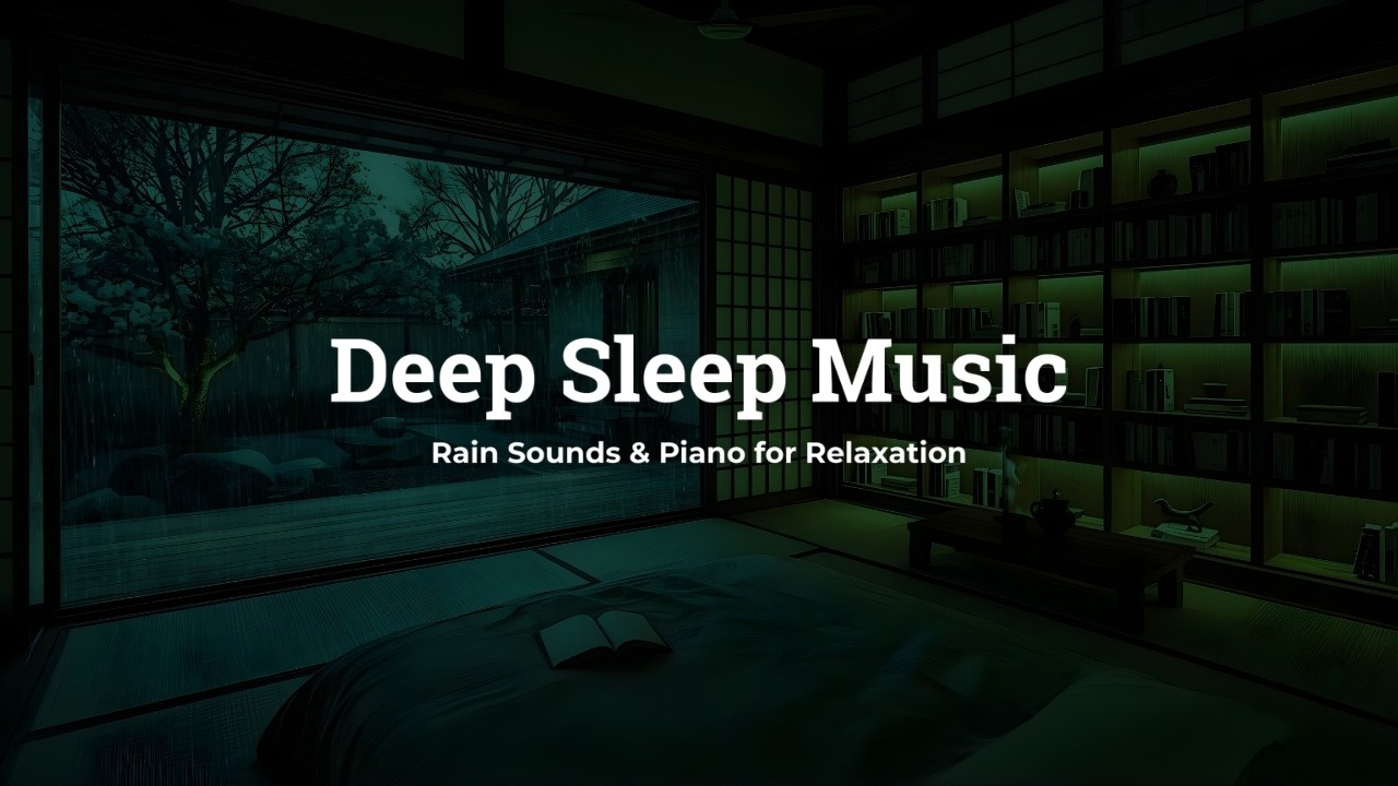 Deep Sleep Music 🌙 Relaxing Rain Sounds & Piano to Fall Asleep Fast