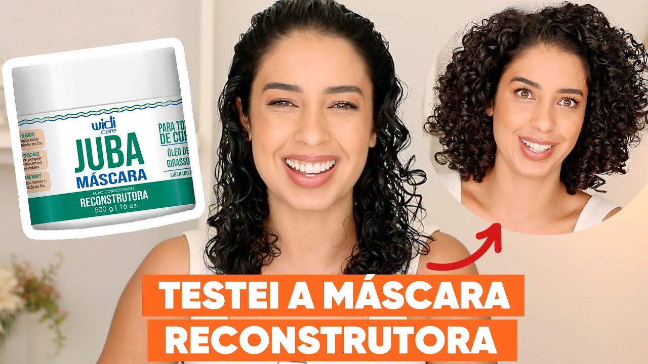 RECUPERANDO OS CACHOS - TESTEI A NOVA MÁSCARA DE RECONSTRUÇÃO DA WIDI CARE | JULIANA LOUISE