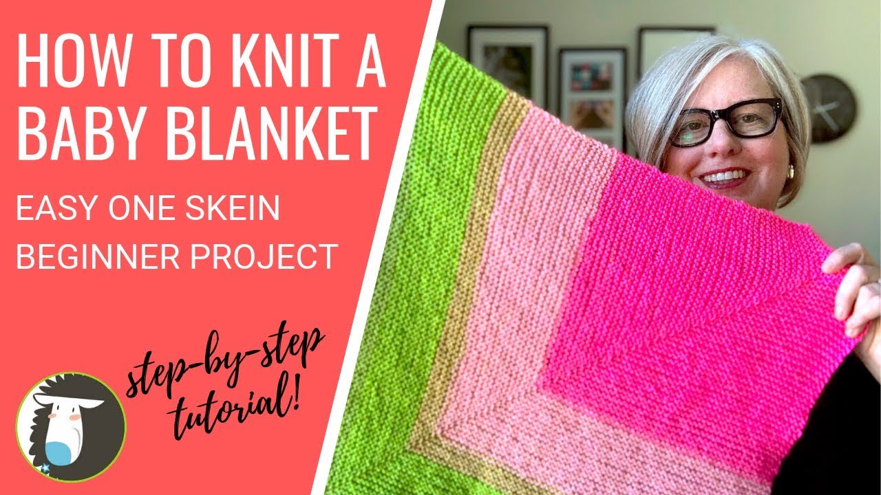 Baby Blanket Knitting | How to Knit a Square Baby Blanket Tutorial