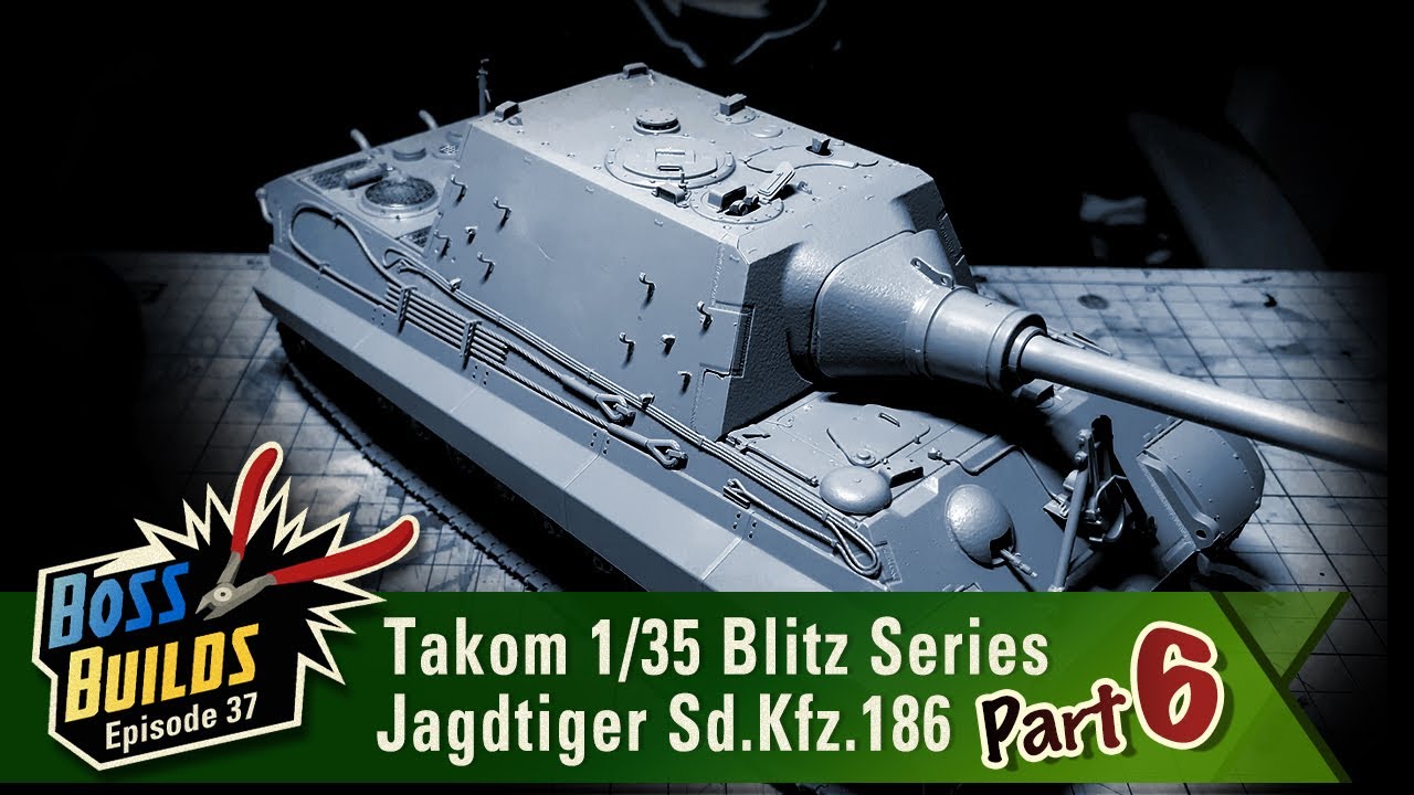 Completing the Tank Build | Takom Blitz Jagdtiger Part 6 | Boss Builds 37