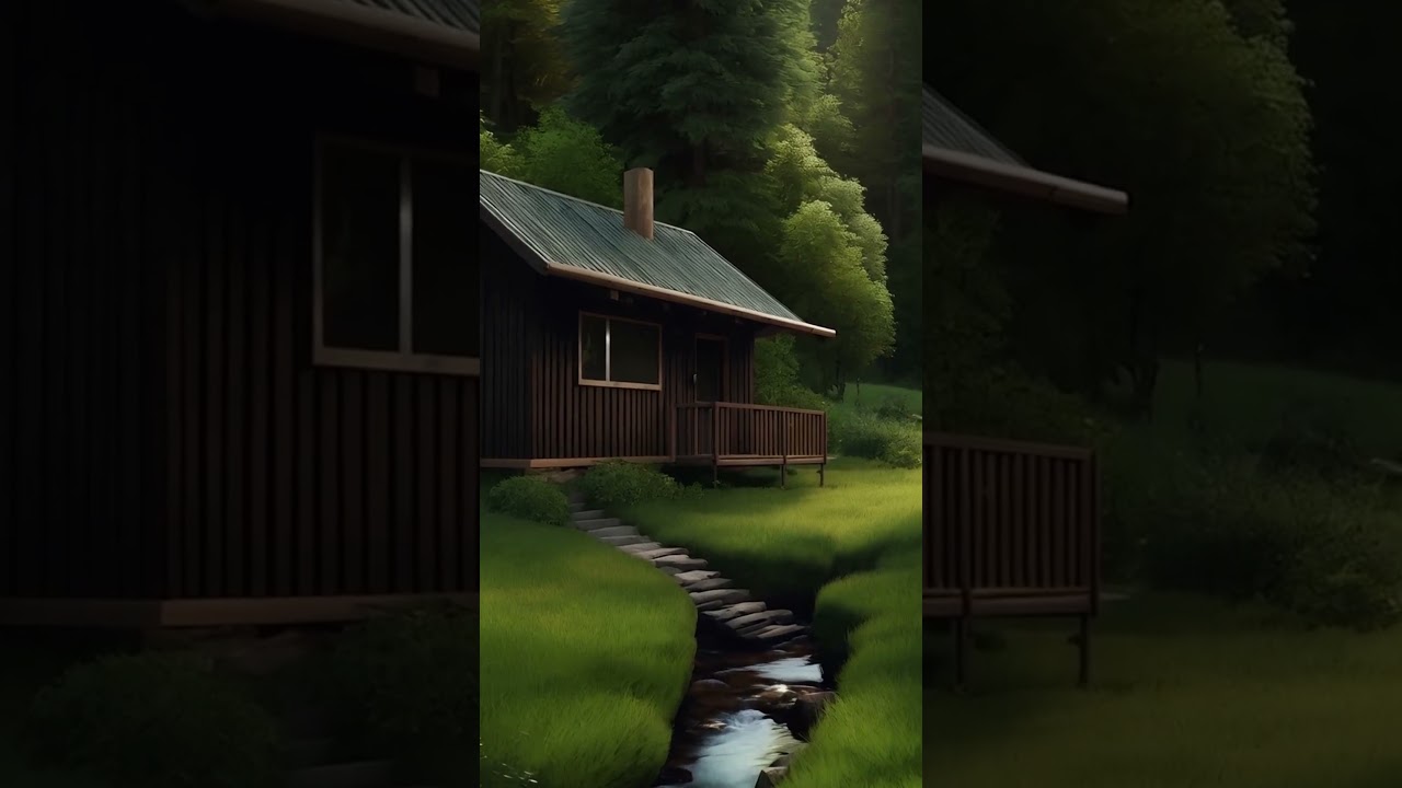 Cabin on Beira do Riacho with Relaxing Music #music #relax #relaxing #birds #nature
