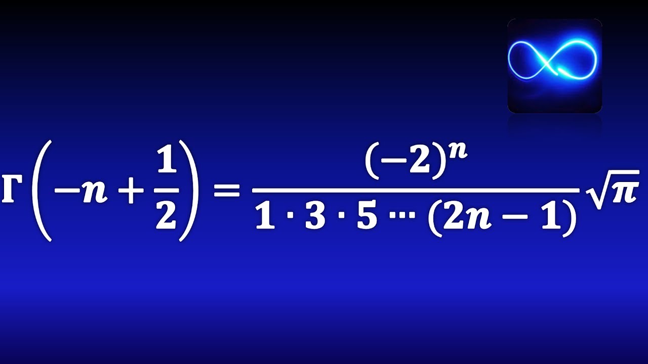 Función Gamma: Demostración de propiedad para Γ(-n+1/2)