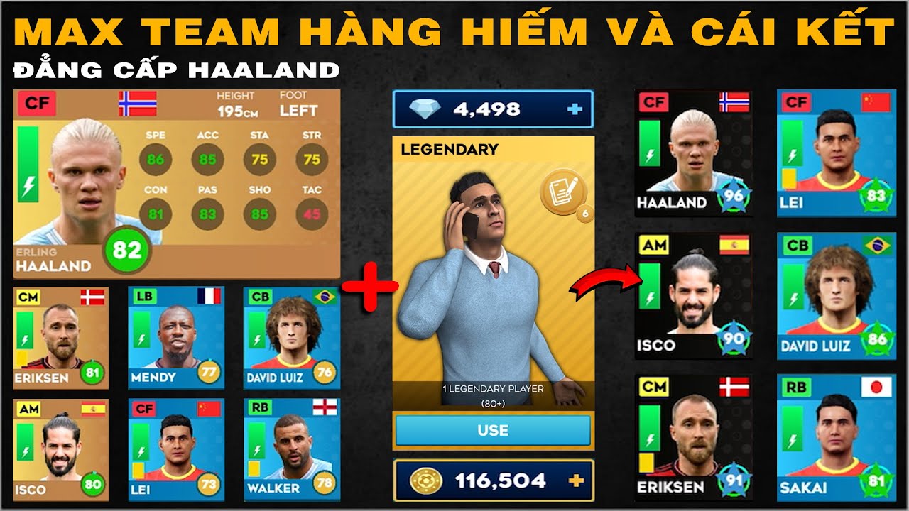 DLS 24 | Nâng max team hàng hiếm Isco, Wu lei...+ mở thẻ Agent Legendary và cái kết