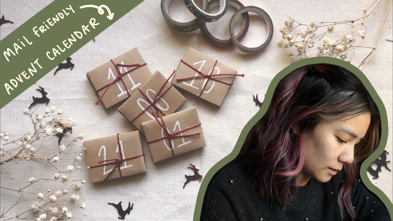 how to make a pen pal friendly advent calendar