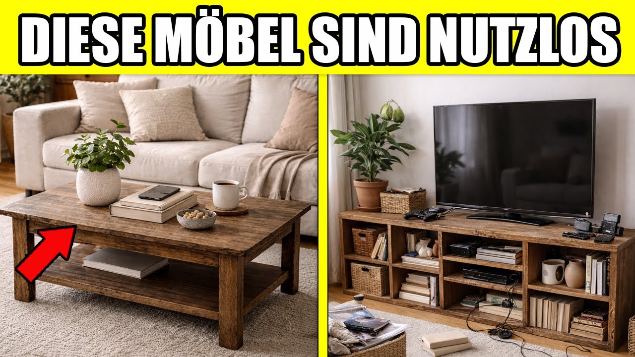 Die 12 SCHLIMMSTEN Möbel, die SIE ZU HAUSE HABEN! (Werfen Sie sie weg oder ersetzen Sie sie HEUTE!)