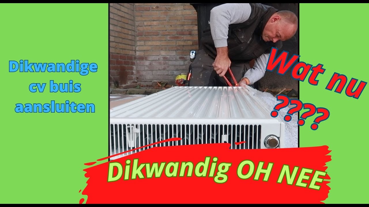 Radiator aansluiten op dikwandig HOE DAN???