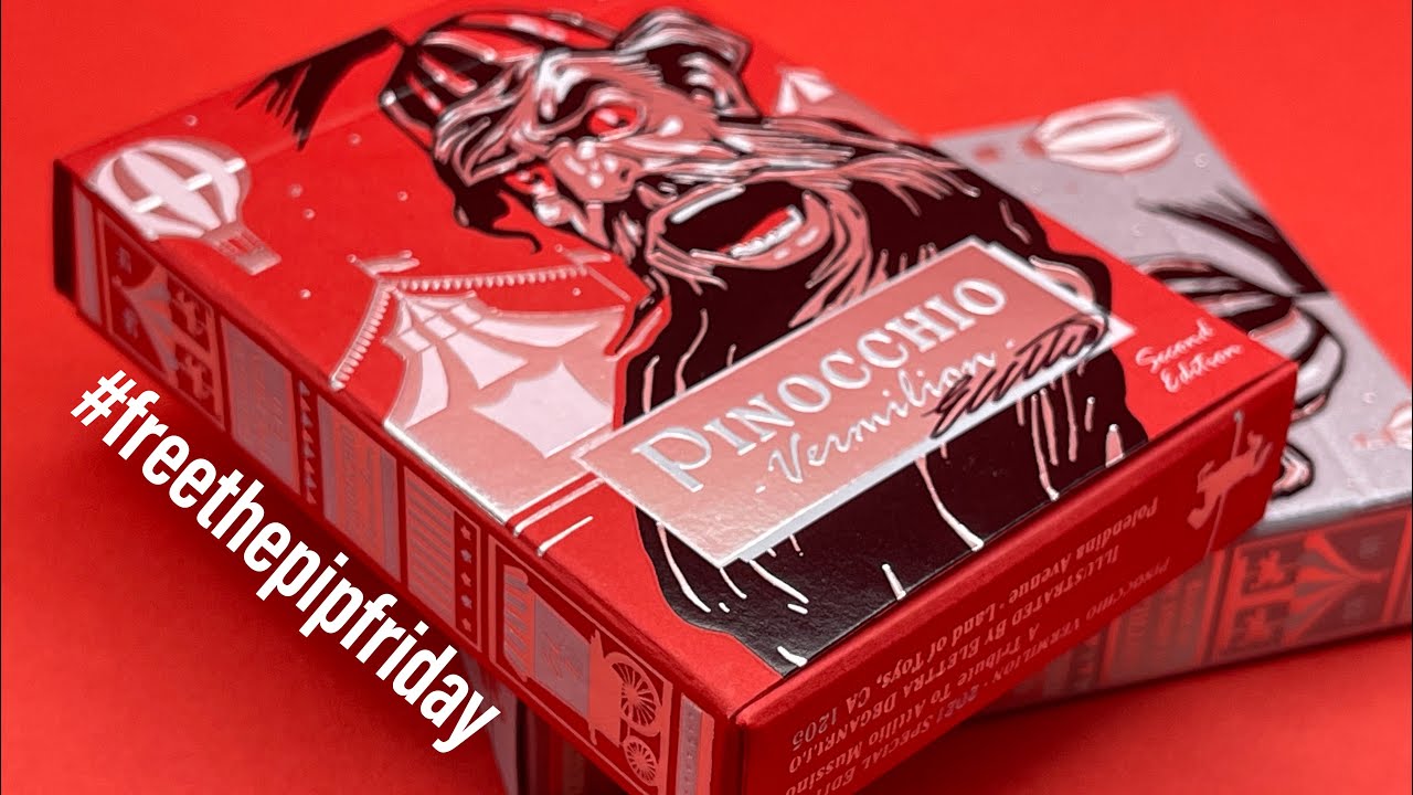 FreeThePipFriday Episode XXI - Pinocchio Vermillion 2 by Elettra / Passione Playing Cards