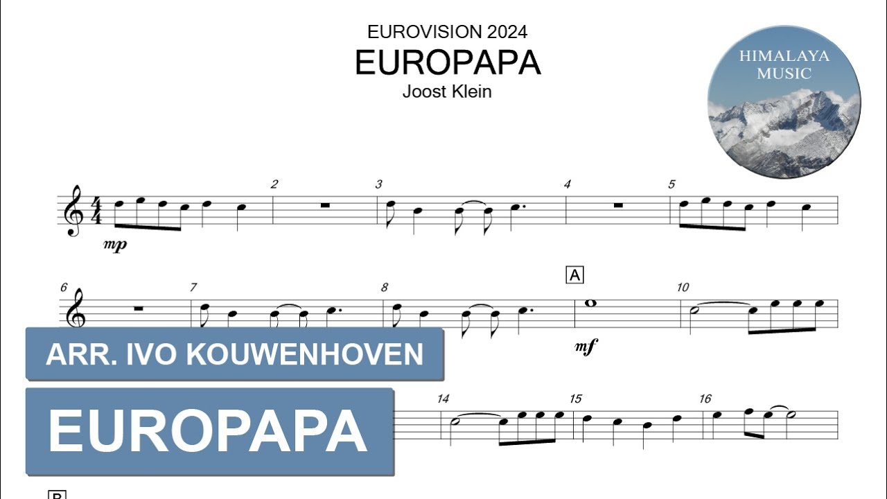 Joost Klein - Europapa arr. Ivo Kouwenhoven | Himalaya Music
