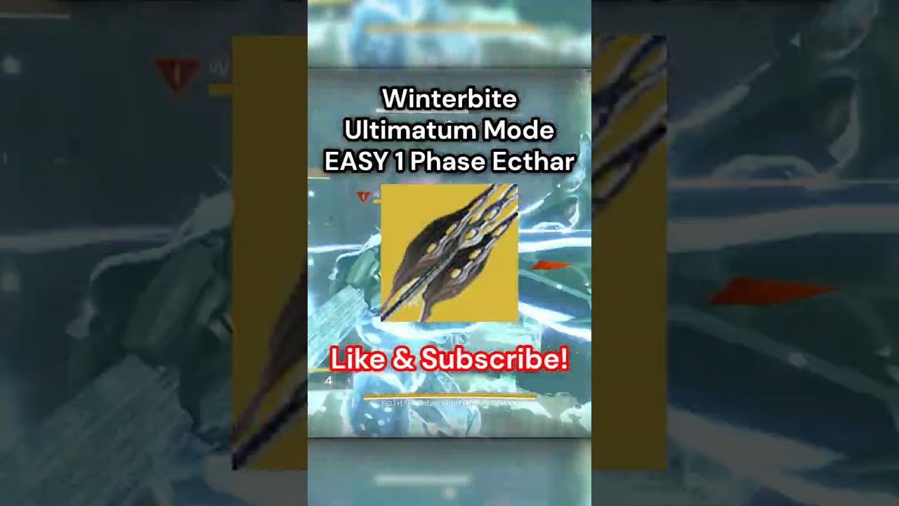 Winterbite EASY 1 Phase Ultimatum Mode Echtar #destiny2 #bungiedestiny2 #destiny2finalshape