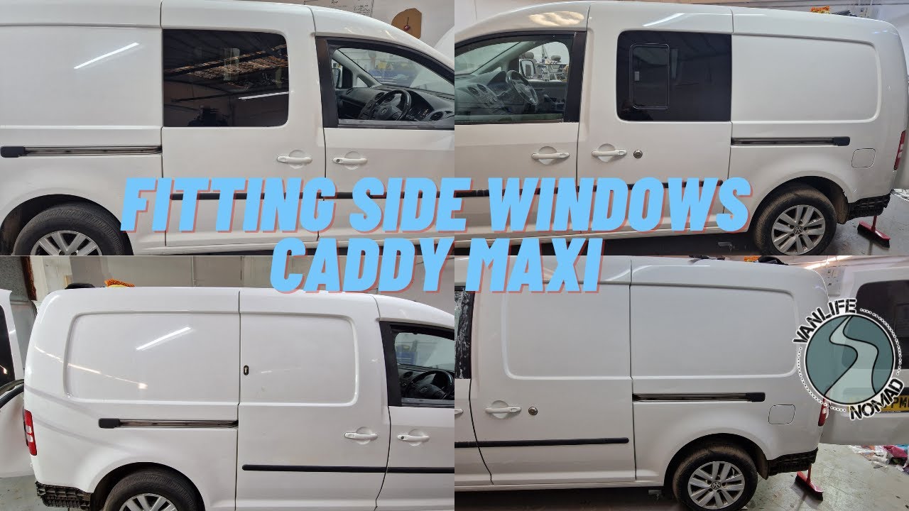 Установка боковых окон для кемпера Caddy Maxi Day Van