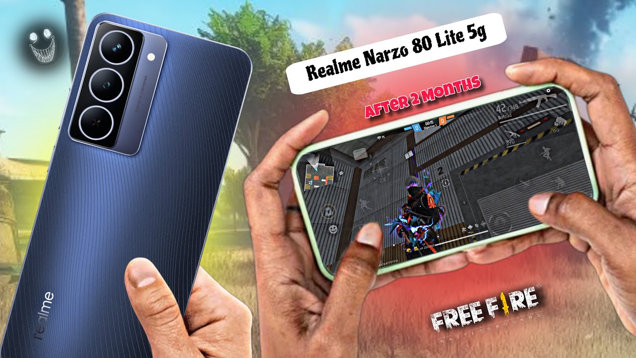 REALME NARZO 80 LITE 5G FREE FIRE GAMEPLAY - HANDCAM - WOW! 