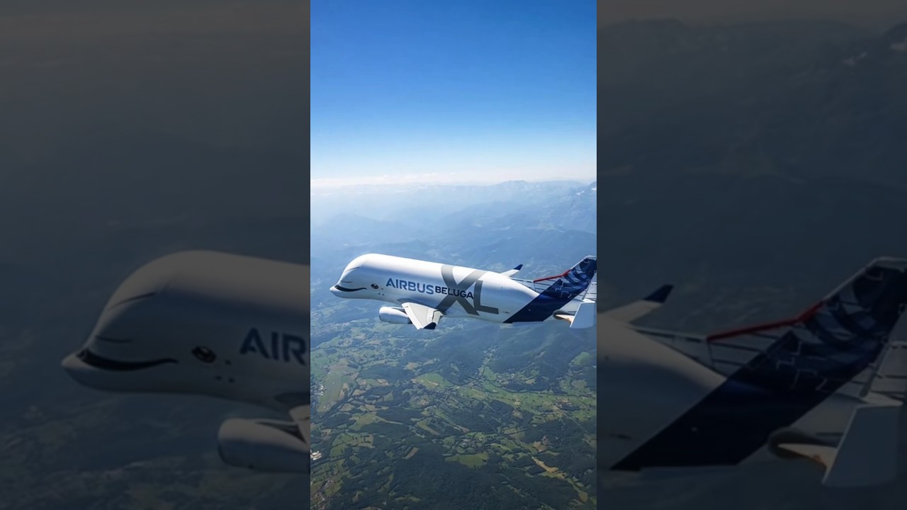 The Flying Whale 🐋😱 | Airbus Beluga XL in Action ✈️ | Sky Giant Roars #shorts #trending #viral
