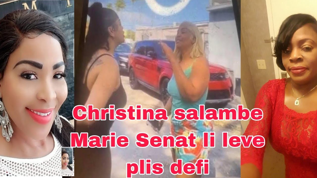 Christina femen bouch Marie Senat anko/lifè wèl ale nan restaurant Gaelle la/li detripé Marie Senat 