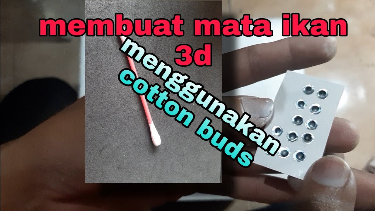 Cara membuat mata ikan 3D untuk lure
