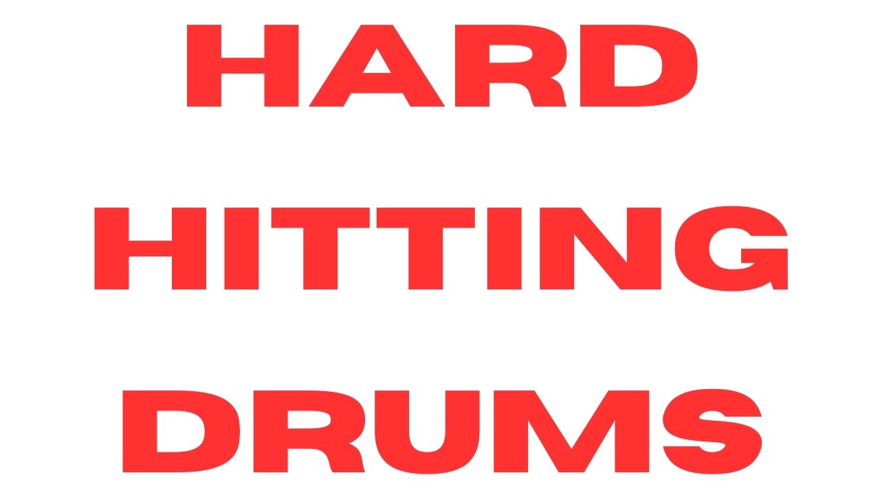 Hard Hitting Drum Pack│Trap, EDM trap, Modern Bass, Hyperpop