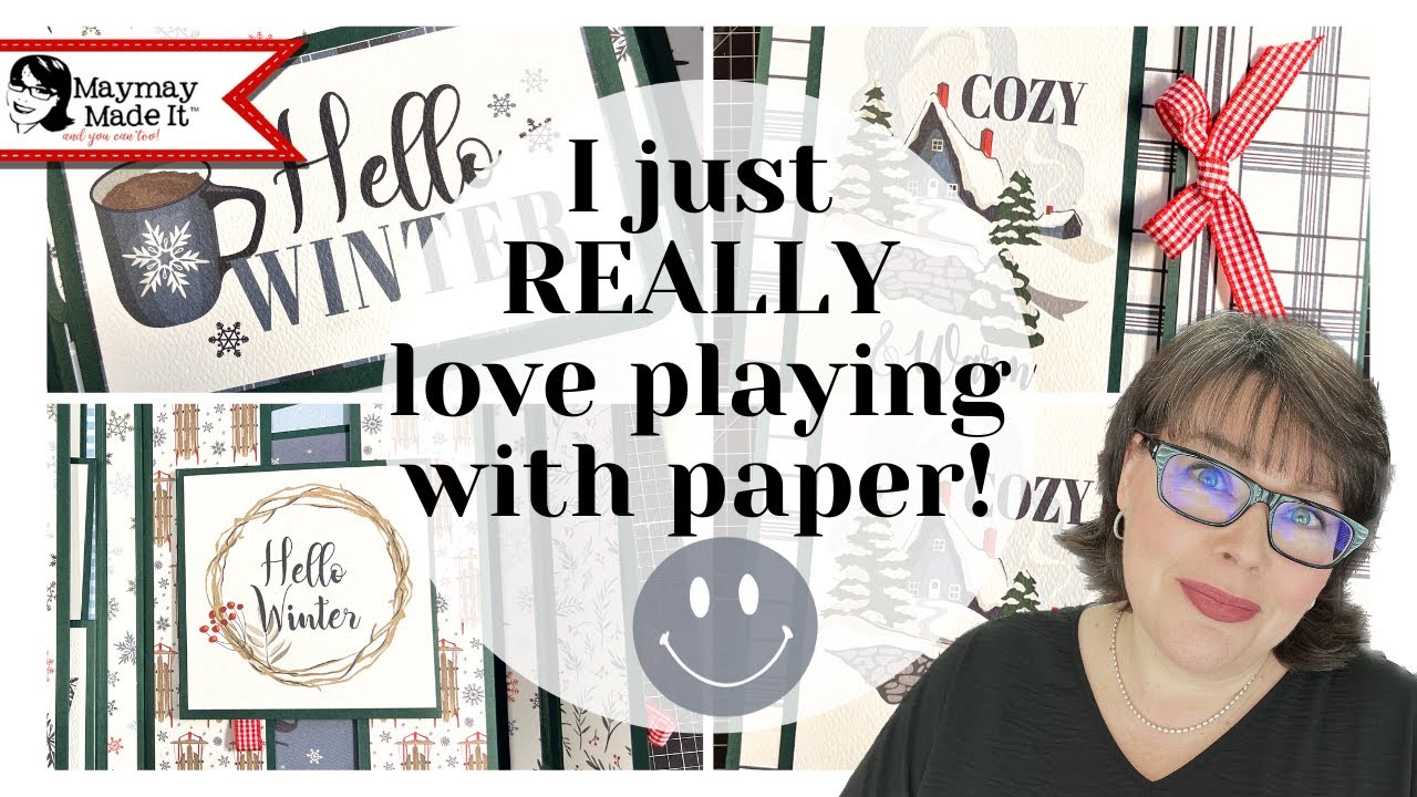 My albums are too busy?  This one is practically TOO MUCH!  Part Two of Letting the Paper Do Work