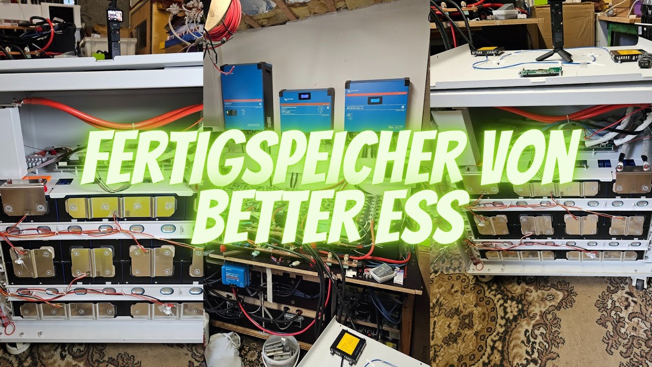 Der Aufbau eines 32 kWh #LiFePO4 Fertigspeichers von Better EES BMS #MB31 Zellen  #Victron System 