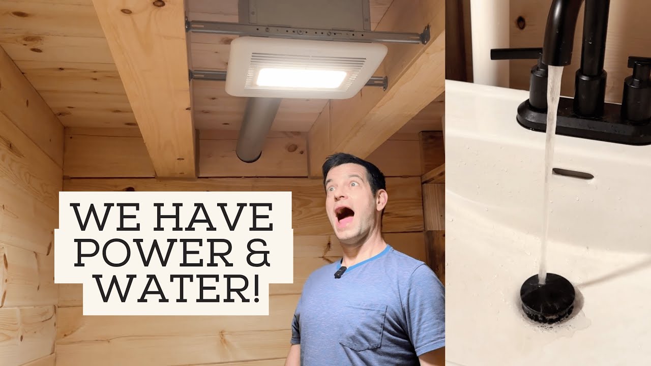 Наконец-то у нас есть электричество и вода! | Бревенчатый домик в Миннесоте