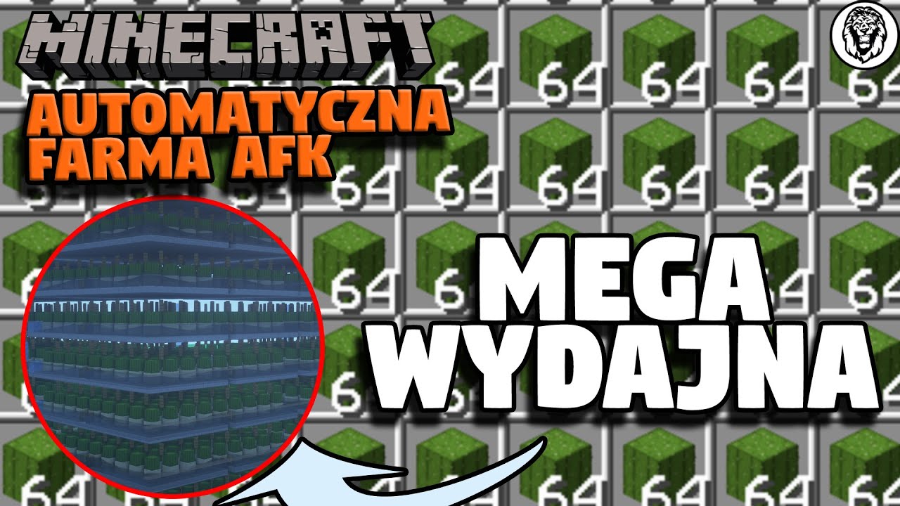 Minecraft: Automatyczna Farma AFK Kaktusa Poradnik - Mega Wydajna 1.16+
