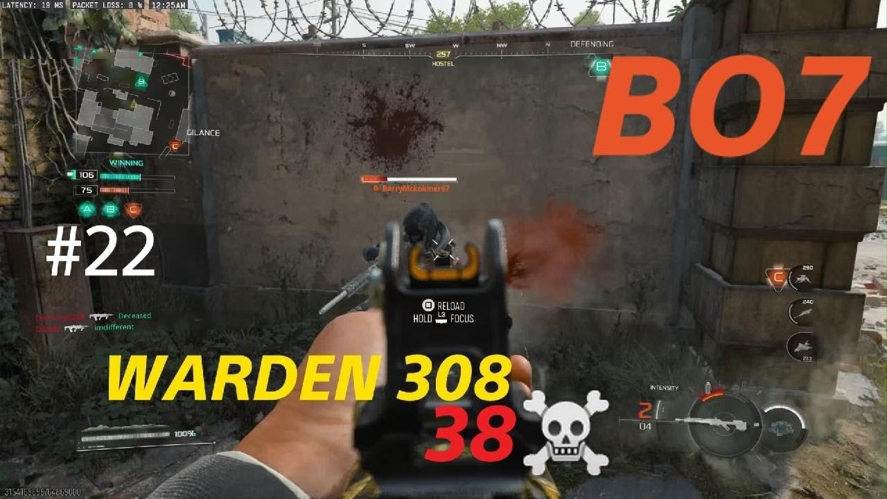 Call of Duty BO7- WARDEN 308 gameplay on STAND-OFF (No Commentary)