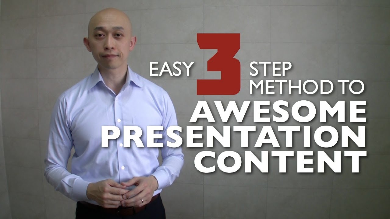 Easy 3 Step Method To Awesome Presentation Content (CC)