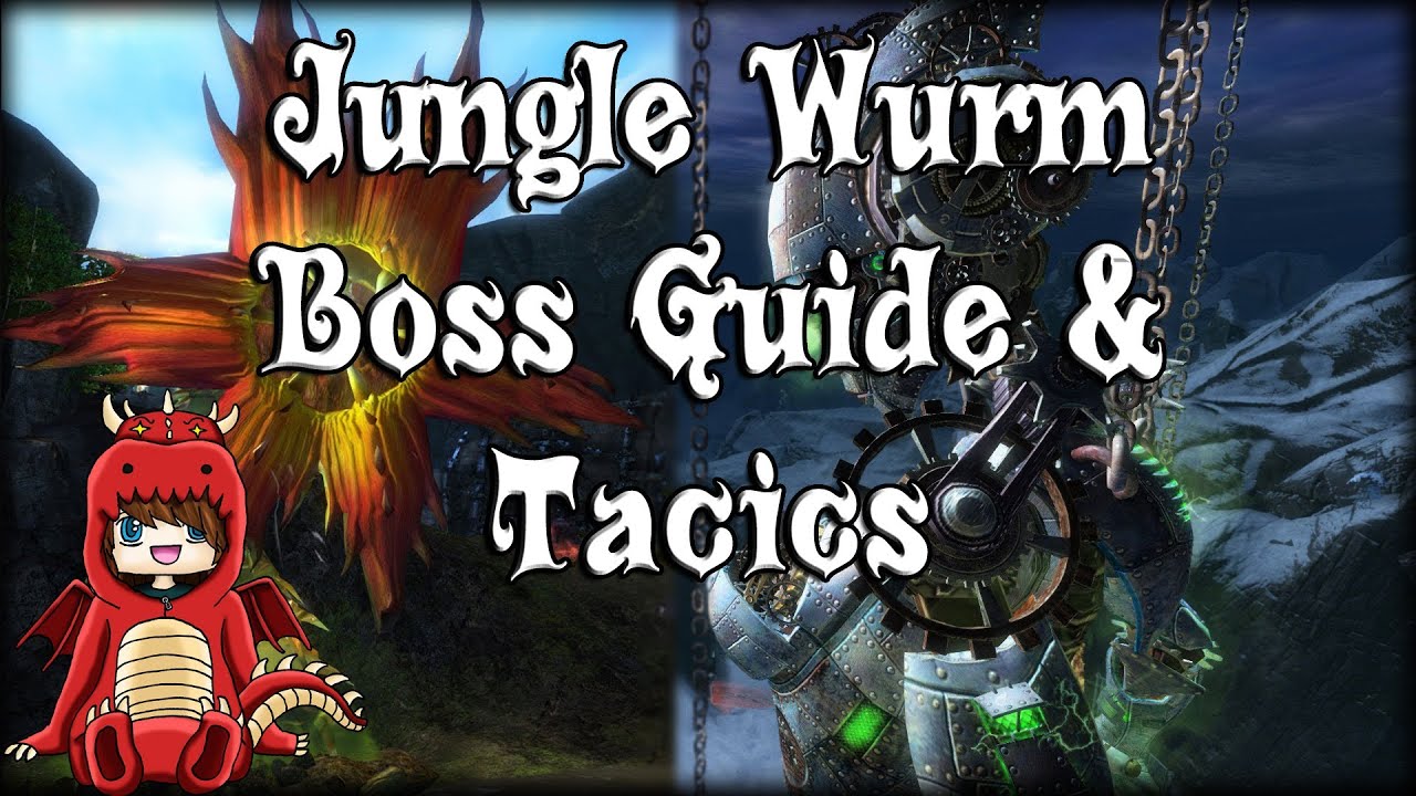Guild Wars 2 - Great Jungle Wurm Boss Guide / Tactics!