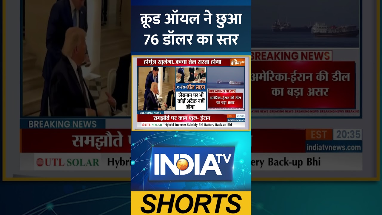 क्रूड ऑयल ने छुआ 76 डॉलर का स्तर #crudeoil  #oilprices  #brentcrude  #energynews