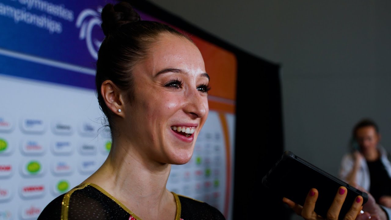 Nina Derwael (BEL) Interview - 2022 World Championships - Podium Training