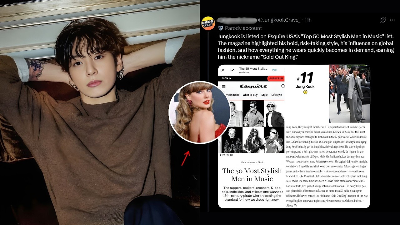 Esquire USA Ranks Jungkook #11… But the REAL Shock Is Who He Beat